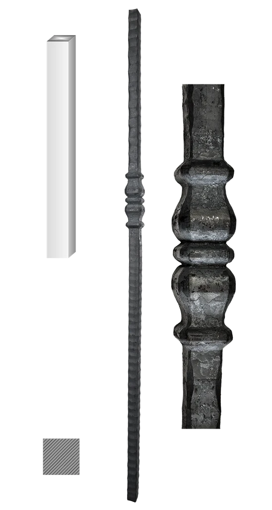 stĺp 25x25, 1200 mm