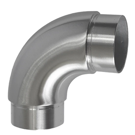 spojka oblúková 90° na trubku ø 48.3mm, brúsená nerez K320 /AISI304
