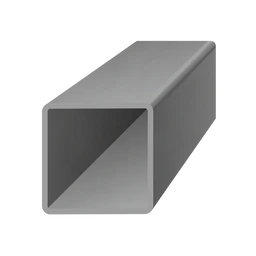uzavretý profil, štvorcový, čierny S235, hladký, šírka profilu 70mm