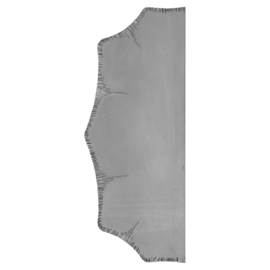 Štít 230x93x3mm bez otvorov, zdobený, obojstranný (ľavý aj pravý)