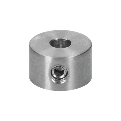 Úchyt 6,5 mm, pro nerezové lanko, broušená nerez K320 / AISI304