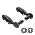 kľučka-set 150x75mm, priemer osadenia na štítok ø 17.5mm, čierny zinok - slide 0