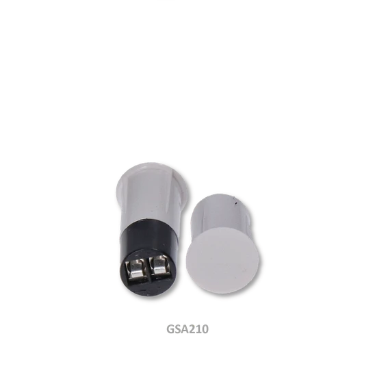 zápustný magnetický bezdotykový spínač, ø 10mm so svorkovnicou, dĺžka 23mm, biely, dosah 2cm