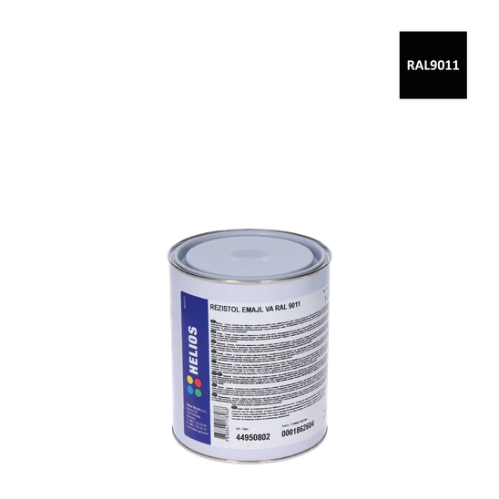REZISTOL EMAIL VA farba antikorózna na zinok čierna RAL9011-polomatná, 1kg