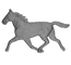 dekoračný prvok 120*260 - Kôň, odliatok