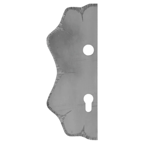 Štít 250x95x3mm s otvormi, rozteč 90mm, otvor pre kľučku ø 20mm, zdobený, ľavý, pre zámok ZM90/80
