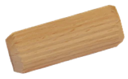 drevený spojovací kolík (ø 15mm/ L:40mm), materiál: buk, brúsený povrch bez náteru