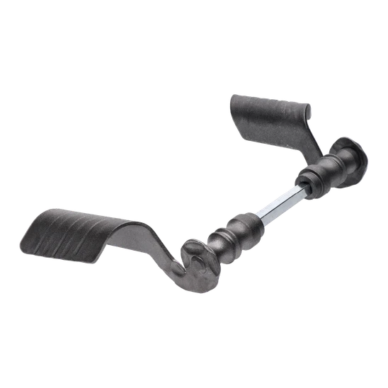 kľučka 75x140x4mm, priemer osadenia na štítok ø 19mm, bez povrchovej úpravy, pár