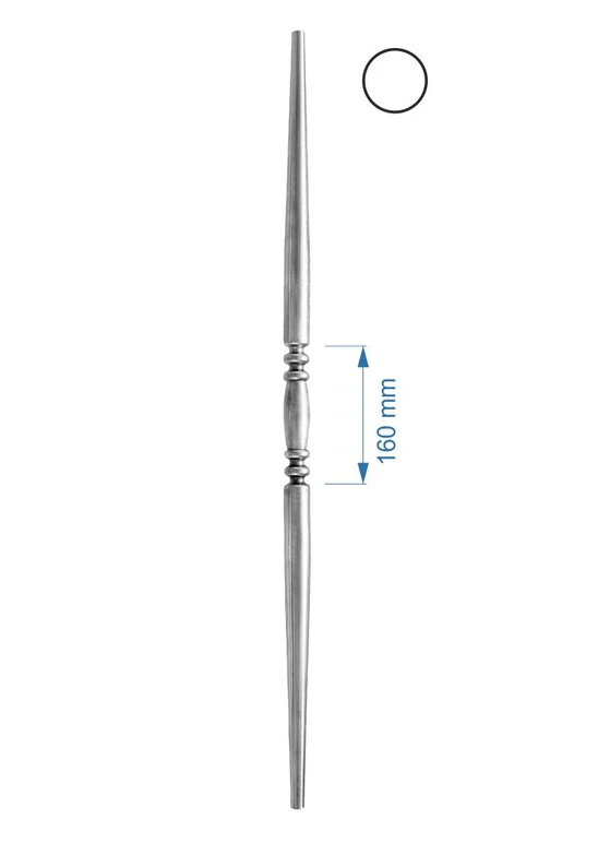 Kruhová tyč-rúrková H-1000mm, ø 32mm, stena 1,2mm