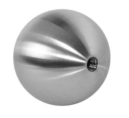 guľa dutá so závitom M8 /ø 60mm, brúsená nerez K320 /AISI304