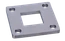 kotviaca platňa (92x92mm), otvor:40.2x40.2mm, brúsená nerez K320 /AISI304
