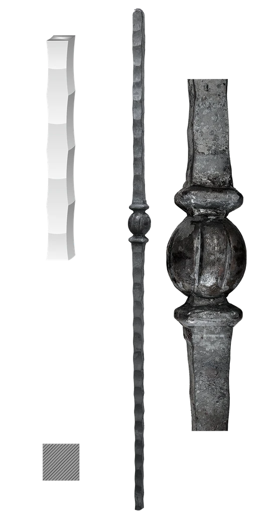 stĺp 25x25, 1200 mm