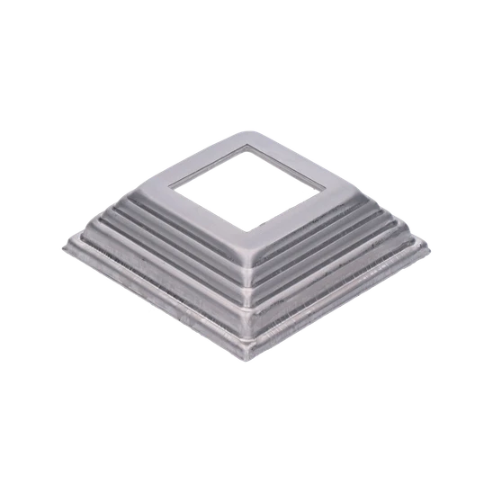 Krytka plechová, 100x100x29mm, diera:42x42mm, výlisok