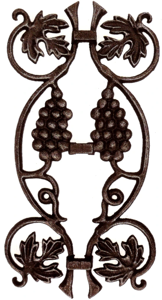 ornament hrozno 370x190 mm, na tyč 14x14mm