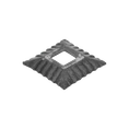 Krytka, 80x80x16/4mm, otvor:26x26mm - slide 0