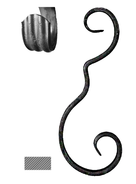 prvok (220x83mm), 12x6mm, základné rozkutie