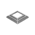 krytka 80x80x17mm s otvorom 41x41mm, odliatok - slide 0