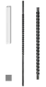 stĺp zabradlia 25x25mm, 1300mm