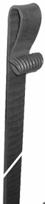 klapačka, čierna S235, 50x6x1300mm