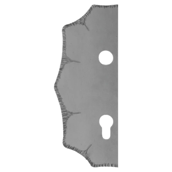 Štít 230x93x3mm s otvormi, rozteč 90mm, otvor pre kľučku ø 19,5mm, zdobený, ľavý, pre zámok ZM90/80