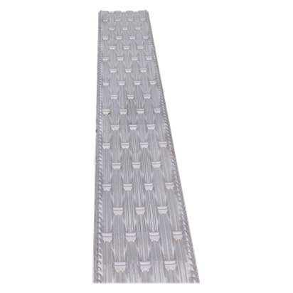 DO VYPRODÁNÍ ZÁSOB: Ornament plechový 100 x 2000 mm, 1 mm, 3D efekt, ratanový vzor