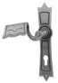 štít s kľučkou 260x51x3mm, ľavý, rozteč 90mm