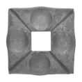 pätka 90x90x8 mm, otvor 26mm - slide 0