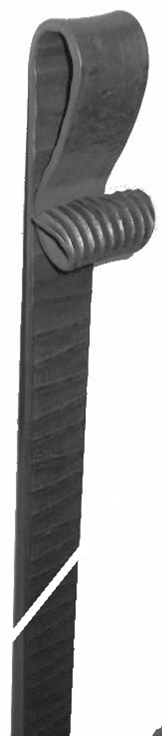 klapačka, čierna S235, 40x6x1300mm