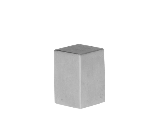 ukončenie na jokel (12x12mm), brúsená nerez K320 /AISI304