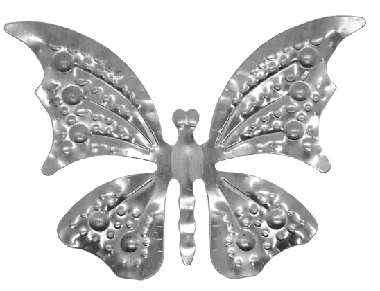 motýľ, dekoračný element 125x175x1 mm, plechový