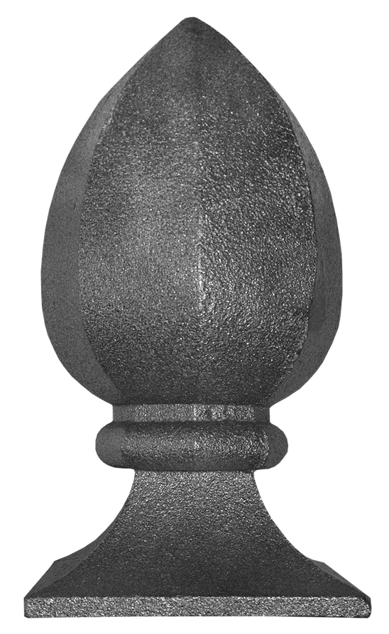 Šiška ozdobná H-180mm, podstavec 98x98mm, nevhodná pre žiarové zinkovanie,  dutá