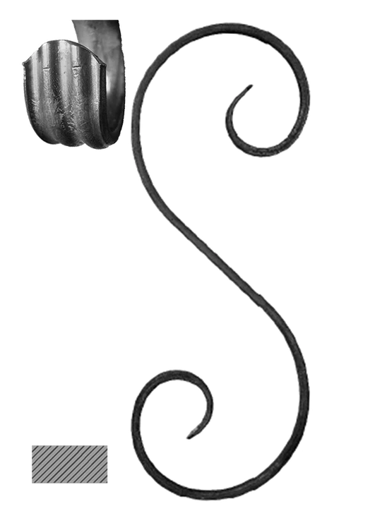esko (380x120mm), 14x6mm, základné rozkutie