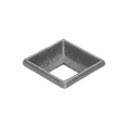 Krytka, 80x80x23mm, diera:31x31mm, odliatok - slide 1