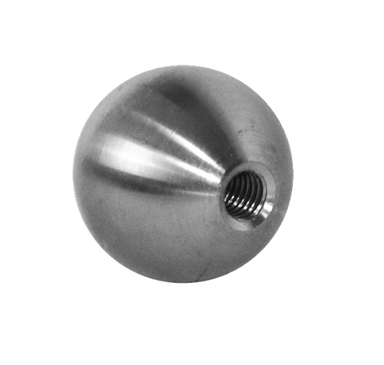 guľa plná so závitom M6 /ø 25mm, brúsená nerez K320 /AISI304