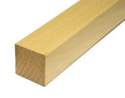drevený profil štvorcový (40x40mm) materiál: buk, brúsený povrch, bez náteru, balenie: PVC fólia