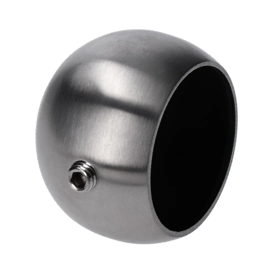 ukončenie madla na trubku ø 42.4mm pomocou skrutky, brúsená nerez K320 /AISI304