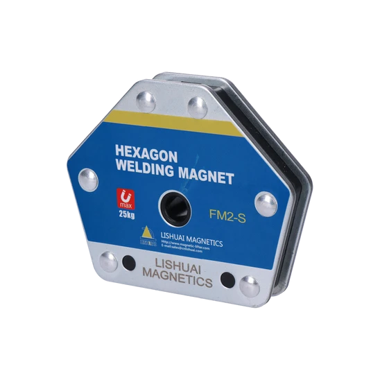 zvárací magnet / zvárací uhol, zaťaženie 25kg, meracie uhly: 30°, 45°, 60°, 75°, 90°, 105°
