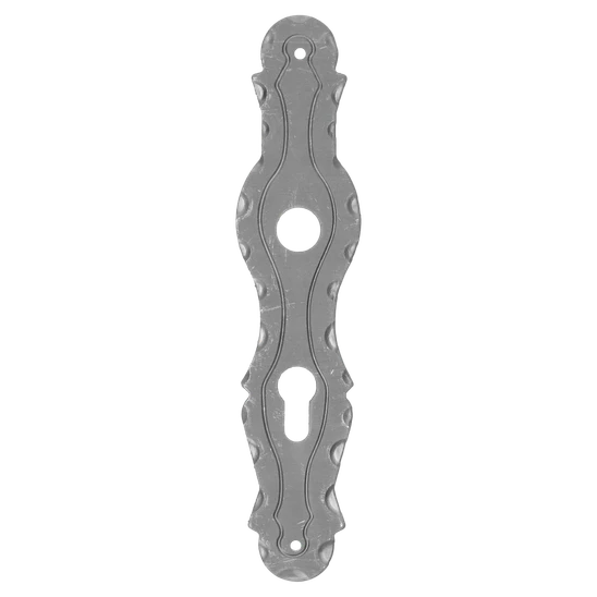 štít s otvormi 260x57x4mm, rozteč 90mm, otvor na kľučku ø20 mm
