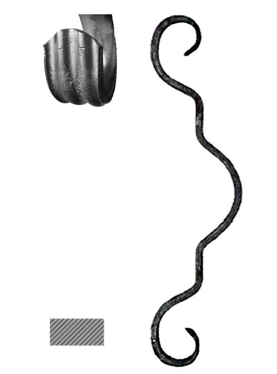 prvok (270x70mm), 14x6mm, základné rozkutie