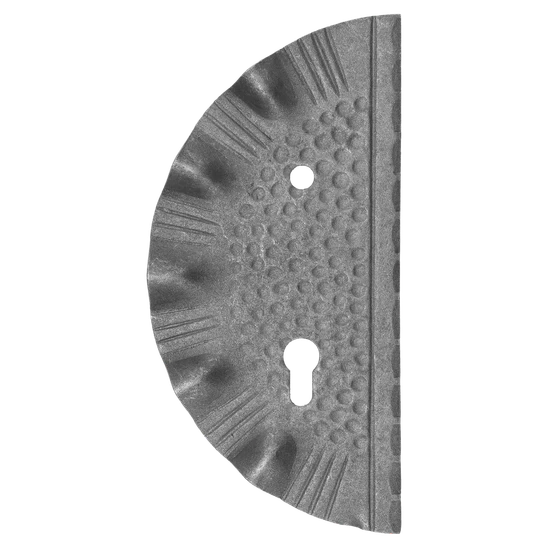 Štít 275x130x3mm s otvormi, rozteč 90mm, otvor pre kľučku ø 11,5mm, ľavý, pre zámok ZM90/80