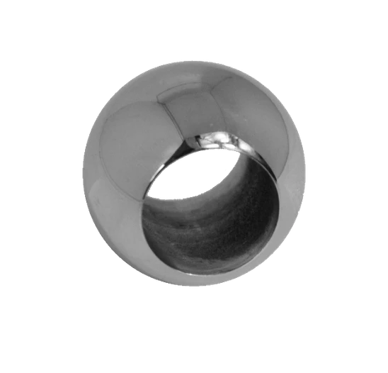 guľa priechodná ø 20mm na trubku ø 12mm (otvor ø12.2mm), leštená nerez /AISI304