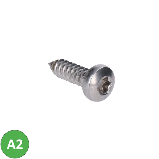 nerezová skrutka samorezná (6.3x22mm) polguľatá  hlava, TX30, DIN7981C/A2 /AISI304, balenie 500ks, ISO 14585