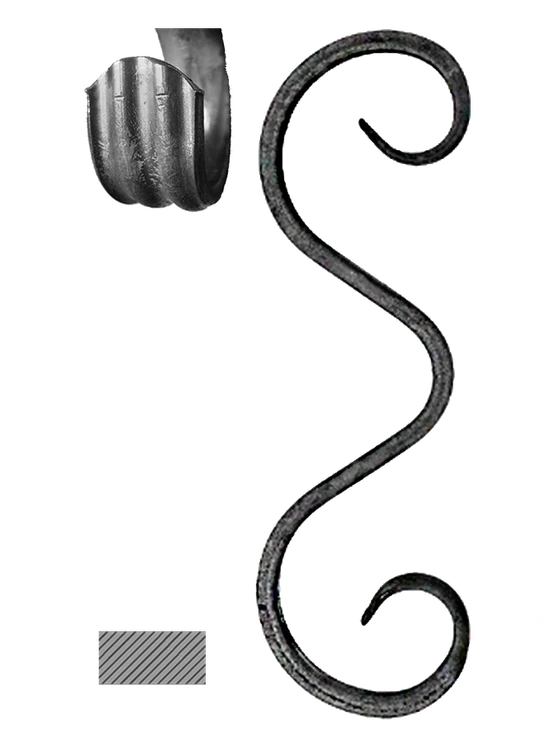 prvok (188x56mm), 12x6mm, základné rozkutie