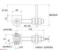 Combi Arialdo navárací záves M16, otvárateľný 180°, nastaviteľný 2D, čiastočne pozinkovaný - slide 1