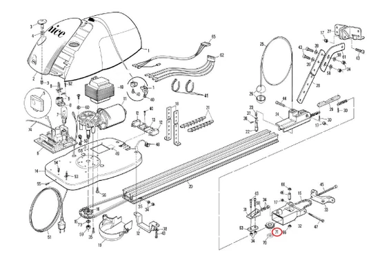 PPD1060R01.4540 ozubené kolo len v kite PRSP02A