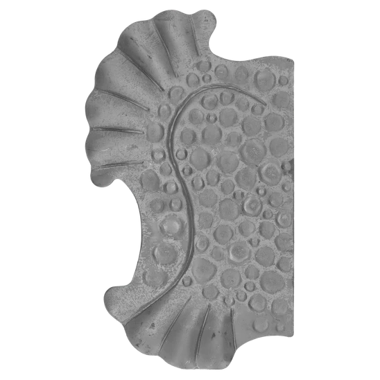 Štít 270x160x3mm bez otvorov, zdobený, ľavý