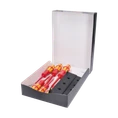 Sada profi elektrikárskych skrutkovačov, výrobca WERA, 0,4x2,5x80mm; 0,6x3,5x100mm; 0,8x4x100mm; 1x5,5x125mm; PH1x80mm; PH2x100mm; tester 0.5x3x70mm - slide 1