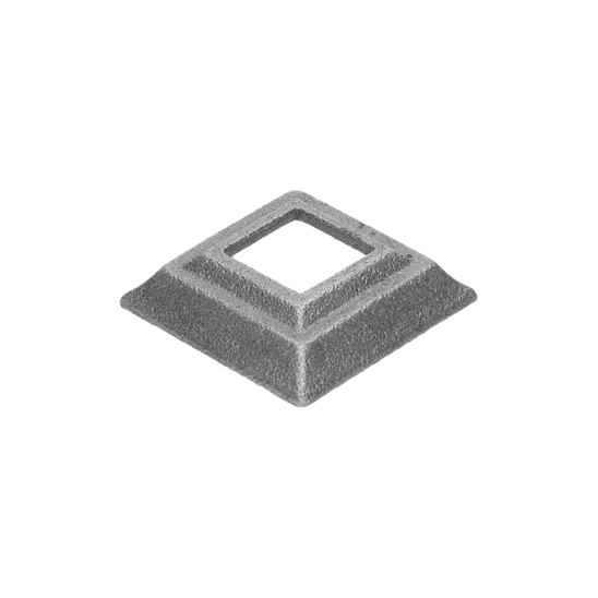 krytka 50x50x16mm s otvorom 21x21mm, odliatok