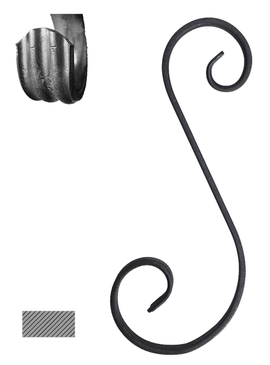 esko (290x115x80mm), 14x6mm, nepravideľné, základné rozkutie